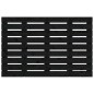 vidaXL Cabecero de cama de pared madera maciza pino negro 81x3x63 cm
