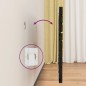 vidaXL Cabecero de cama de pared madera maciza pino negro 81x3x63 cm