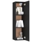 vidaXL Set de muebles de salón TV 8 piezas madera ingeniería negro