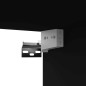 vidaXL Set de muebles de salón TV 8 piezas madera ingeniería negro