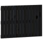 vidaXL Cabecero de cama pared madera maciza pino negro 82,5x3x60 cm vidaXL Cabecero de cama pared madera maciza pino negro 82,5x3x60 cm