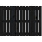 vidaXL Cabecero de cama pared madera maciza pino negro 82,5x3x60 cm vidaXL Cabecero de cama pared madera maciza pino negro 82,5x3x60 cm