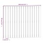 vidaXL Cabecero de cama de pared madera maciza pino blanco 108x3x90 cm vidaXL Cabecero de cama de pared madera maciza pino blanco 108x3x90 cm