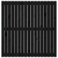 vidaXL Cabecero de cama de pared madera maciza pino negro 108x3x110 cm vidaXL Cabecero de cama de pared madera maciza pino negro 108x3x110 cm