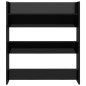 vidaXL Zapatero de pared madera contrachapada negro brillo 80x18x90 cm vidaXL Zapatero de pared madera contrachapada negro brillo 80x18x90 cm