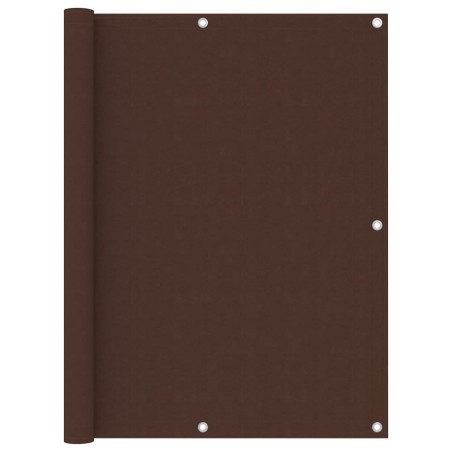 vidaXL Toldo para balcón tela oxford marrón 120x400 cm