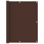 vidaXL Toldo para balcón tela oxford marrón 120x400 cm vidaXL Toldo para balcón tela oxford marrón 120x400 cm