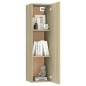vidaXL Juego de muebles de salón 4 piezas roble Sonoma
