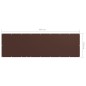 vidaXL Toldo para balcón tela oxford marrón 120x400 cm vidaXL Toldo para balcón tela oxford marrón 120x400 cm