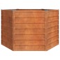 vidaXL Arriate oxidado de acero corten 129x129x77 cm vidaXL Arriate oxidado de acero corten 129x129x77 cm