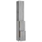 vidaXL Mueble de baño madera de ingeniería gris Sonoma 25x26,5x170 cm vidaXL Mueble de baño madera de ingeniería gris Sonoma 25x26,5x170 cm