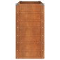 vidaXL Arriate oxidado de acero corten 100x40x77 cm