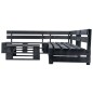 vidaXL Set de muebles de jardín de palets 4 piezas madera negro