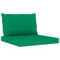 vidaXL Juego de muebles de jardín 6 piezas con cojines verdes vidaXL Juego de muebles de jardín 6 piezas con cojines verdes