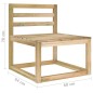 vidaXL Juego de muebles de jardín 6 piezas con cojines verdes vidaXL Juego de muebles de jardín 6 piezas con cojines verdes