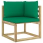 vidaXL Set de muebles de jardín 9 piezas con cojines madera impregnada