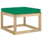 vidaXL Set de muebles de jardín 9 piezas con cojines madera impregnada