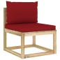 vidaXL Set de muebles de jardín 7 piezas con cojines madera impregnada vidaXL Set de muebles de jardín 7 piezas con cojines madera impregnada