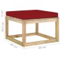 vidaXL Set de muebles de jardín 7 piezas con cojines madera impregnada vidaXL Set de muebles de jardín 7 piezas con cojines madera impregnada