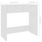 vidaXL Escritorio de madera contrachapada blanco 80x40x75 cm vidaXL Escritorio de madera contrachapada blanco 80x40x75 cm