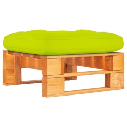 vidaXL Otomana de jardín de palets madera pino impregnada marrón miel