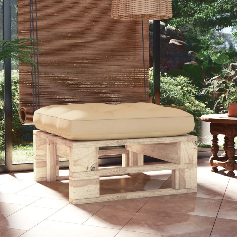vidaXL Otomana de jardín de palets madera de pino impregnada vidaXL Otomana de jardín de palets madera de pino impregnada
