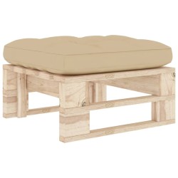 vidaXL Otomana de jardín de palets madera de pino impregnada