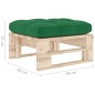 vidaXL Otomana de jardín de palets madera de pino impregnada vidaXL Otomana de jardín de palets madera de pino impregnada