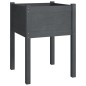 vidaXL Jardinera de madera maciza de pino gris 50x50x70 cm vidaXL Jardinera de madera maciza de pino gris 50x50x70 cm