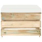vidaXL Muebles de jardín 3 pzas con cojines madera impregnada verde vidaXL Muebles de jardín 3 pzas con cojines madera impregnada verde