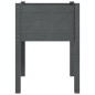 vidaXL Jardinera de madera maciza de pino gris 50x50x70 cm vidaXL Jardinera de madera maciza de pino gris 50x50x70 cm
