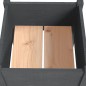 vidaXL Jardinera de madera maciza de pino gris 50x50x70 cm vidaXL Jardinera de madera maciza de pino gris 50x50x70 cm