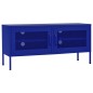 vidaXL Mueble para TV de acero azul marino 105x35x50 cm vidaXL Mueble para TV de acero azul marino 105x35x50 cm
