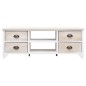 vidaXL Mueble para TV madera maciza de paulownia 108x30x40 cm vidaXL Mueble para TV madera maciza de paulownia 108x30x40 cm