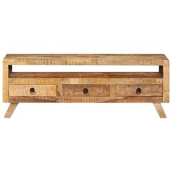 vidaXL Mueble de TV madera maciza de mango 110x30x40 cm 