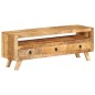 vidaXL Mueble de TV madera maciza de mango 110x30x40 cm vidaXL Mueble de TV madera maciza de mango 110x30x40 cm