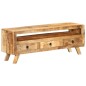 vidaXL Mueble de TV madera maciza de mango 110x30x40 cm vidaXL Mueble de TV madera maciza de mango 110x30x40 cm