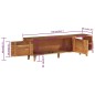 vidaXL Mueble de TV madera acacia con acabado miel 140x30x40 cm vidaXL Mueble de TV madera acacia con acabado miel 140x30x40 cm