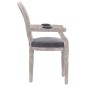 vidaXL Silla de comedor terciopelo gris oscuro 54x56x96,5 vidaXL Silla de comedor terciopelo gris oscuro 54x56x96,5