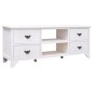 vidaXL Mueble para TV antiguo madera de paulownia blanco 108x30x40 cm