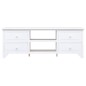 vidaXL Mueble para TV madera maciza de paulownia blanco 108x30x40 cm vidaXL Mueble para TV madera maciza de paulownia blanco 108x30x40 cm