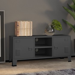 vidaXL Mueble de TV industrial metal antracita 105x35x42 cm