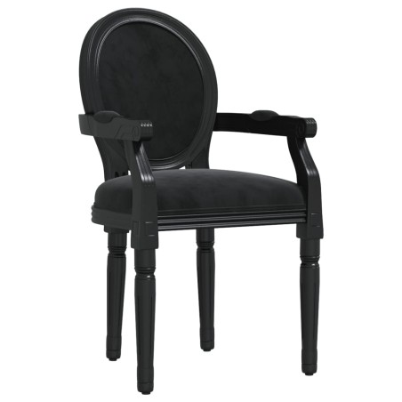 vidaXL Silla de comedor terciopelo negro 54x56x96,5
