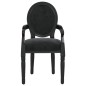vidaXL Silla de comedor terciopelo negro 54x56x96,5 vidaXL Silla de comedor terciopelo negro 54x56x96,5