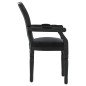 vidaXL Silla de comedor terciopelo negro 54x56x96,5 vidaXL Silla de comedor terciopelo negro 54x56x96,5