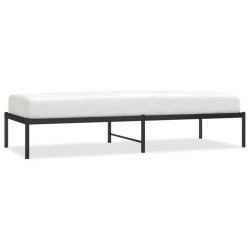 vidaXL Estructura de cama metal negro 75x190 cm