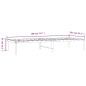 vidaXL Estructura de cama metal negro 75x190 cm vidaXL Estructura de cama metal negro 75x190 cm