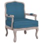 vidaXL Sillón de terciopelo azul 64x64x90 cm