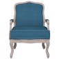 vidaXL Sillón de terciopelo azul 64x64x90 cm