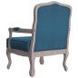 vidaXL Sillón de terciopelo azul 64x64x90 cm